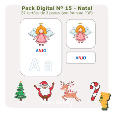 Pack 15 - 27 Cartões de Linguagem - Natal (PDF) 