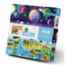 Puzzle 48pcs "Em Cima e Em Baixo" - Terra e Espaço