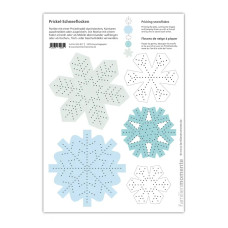 Folha Perfurada: Flocos de Neve