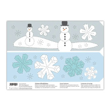 Folha Perfurada: Lanternas de Neve