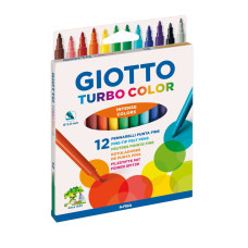 Marcadores Giotto Turbo Color - 12 cores