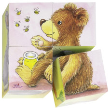 Puzzle de Cubos - Animais Bebés
