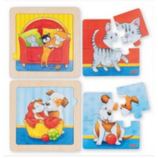 Puzzle 4pcs - Filhotes