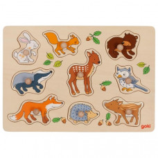 Puzzle de Encaixe - Animais da Floresta