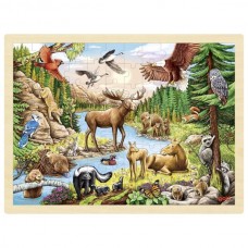 Puzzle 96pcs - Animais da América do Norte