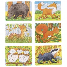 Mini-puzzle Animais da Floresta
