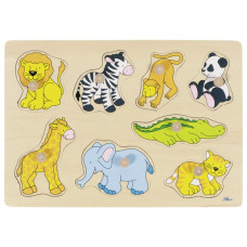 Puzzle de Encaixe - Animais do Zoo